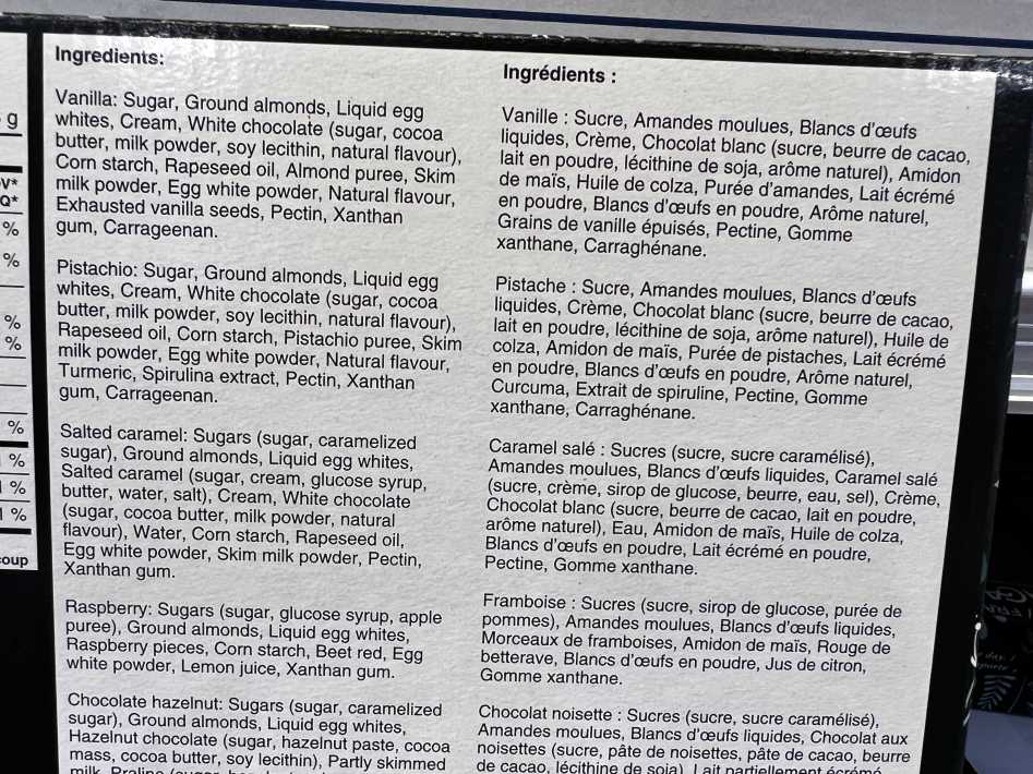 Costco LE CHIC PATISSIER FRENCH MACARONS 36 count 460 g - Canada (ITM 1647503)