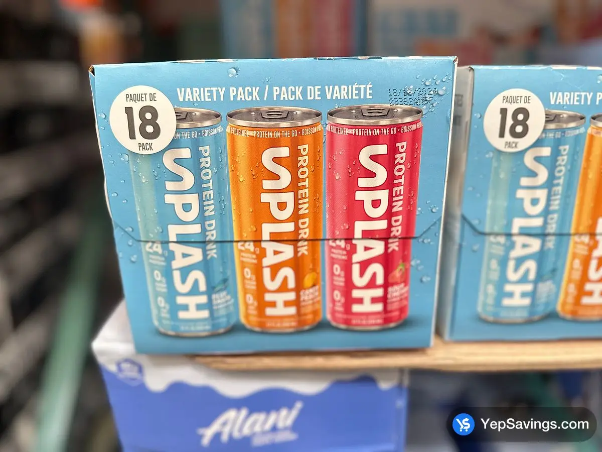 Costco SPLASH PROTEIN DRINK 18 x 355mL - Canada (ITM 1724068)