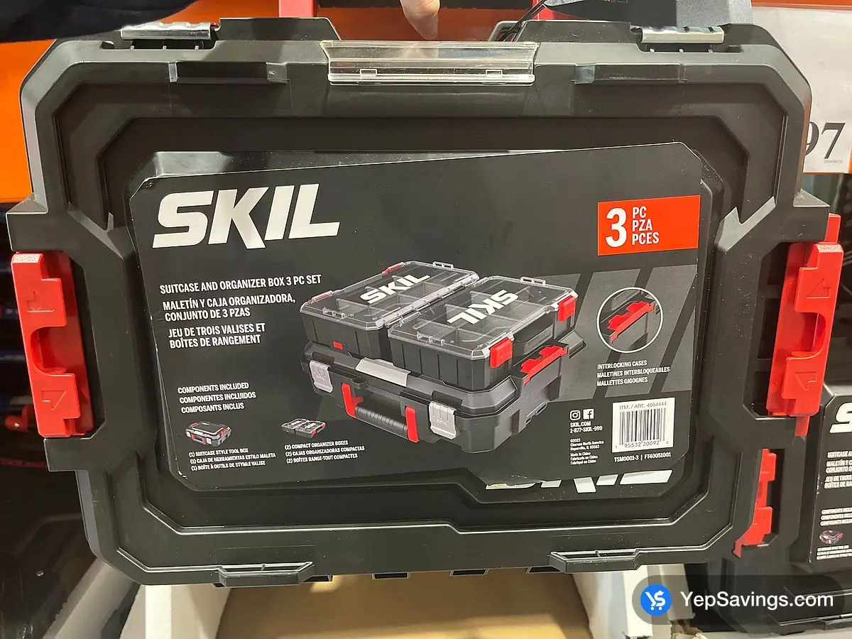 SKIL TOOL ORGANIZER 3 PIECE ITM 4664444 at Costco