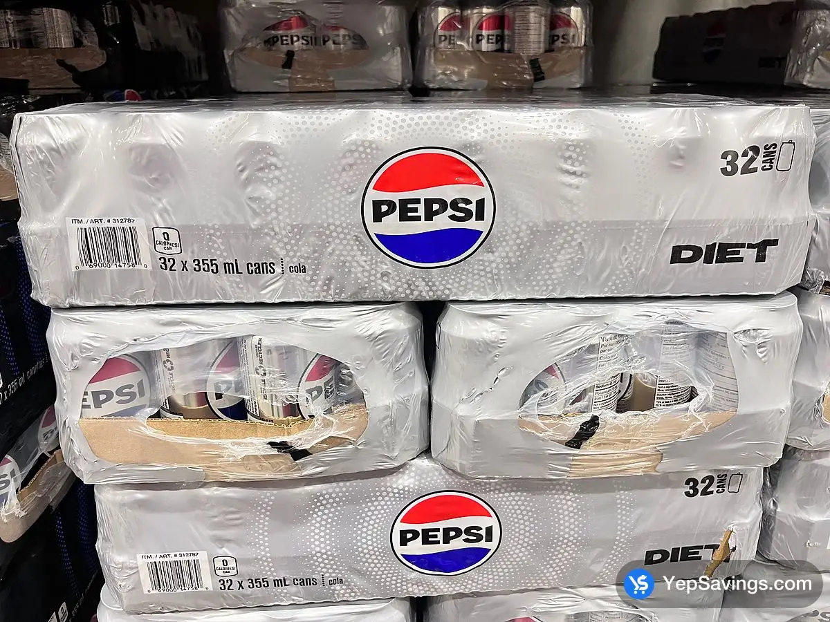 DIET PEPSI 32 x 355 mL ITM 312787 at Costco
