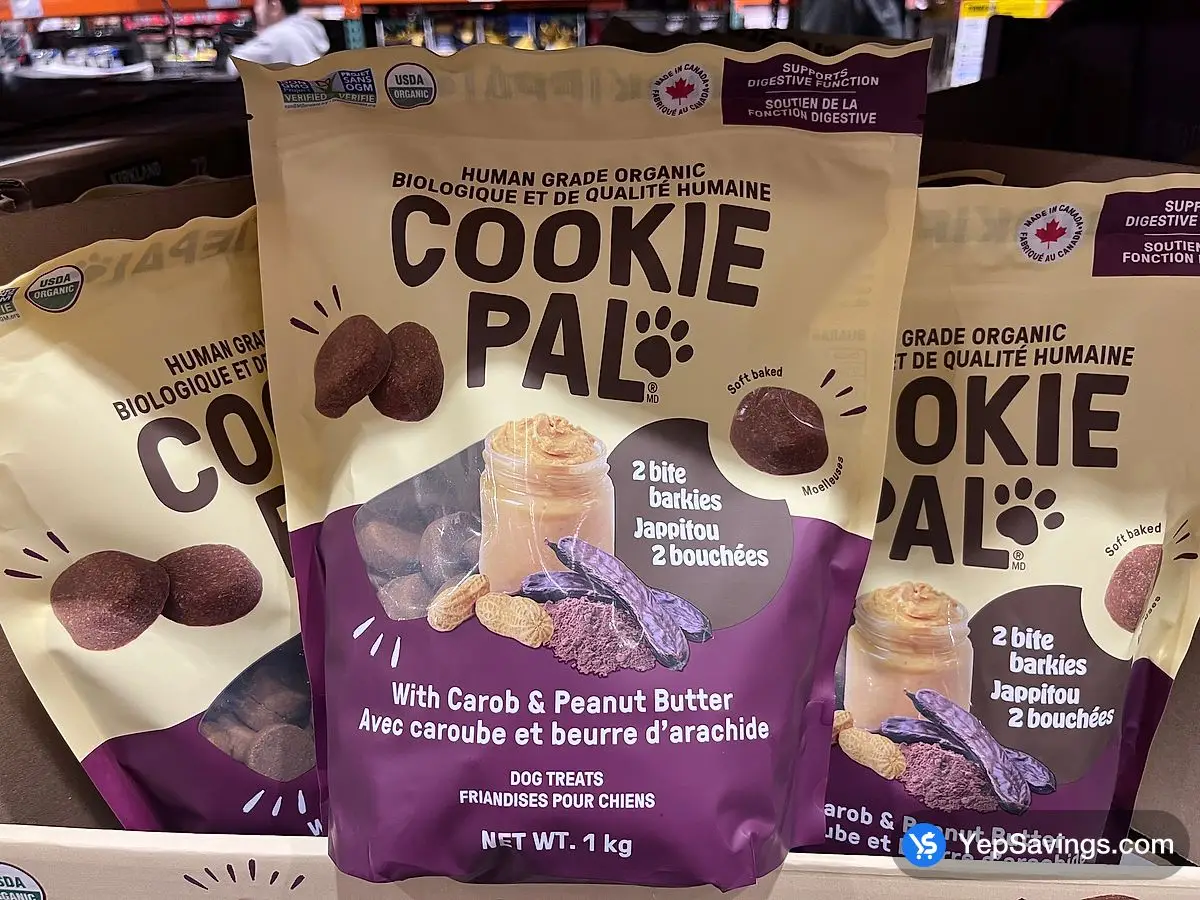 COOKIE PAL TWO BITE BARKIES DOG TREATS 1Kg ITM 1786449 at Costco