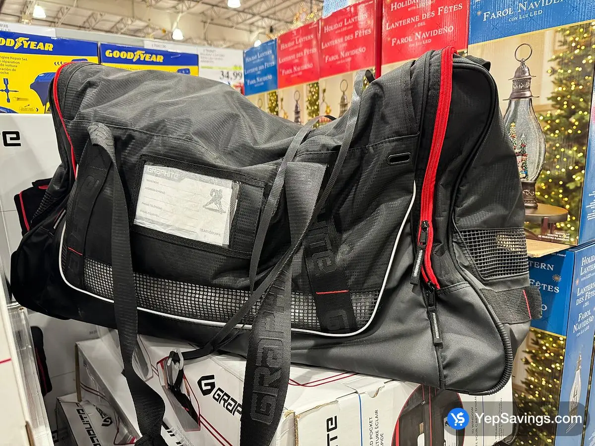 Costco GRAPHITE WHEELED DUFFLE HOCKEY BAG - Canada (ITM 1802133)
