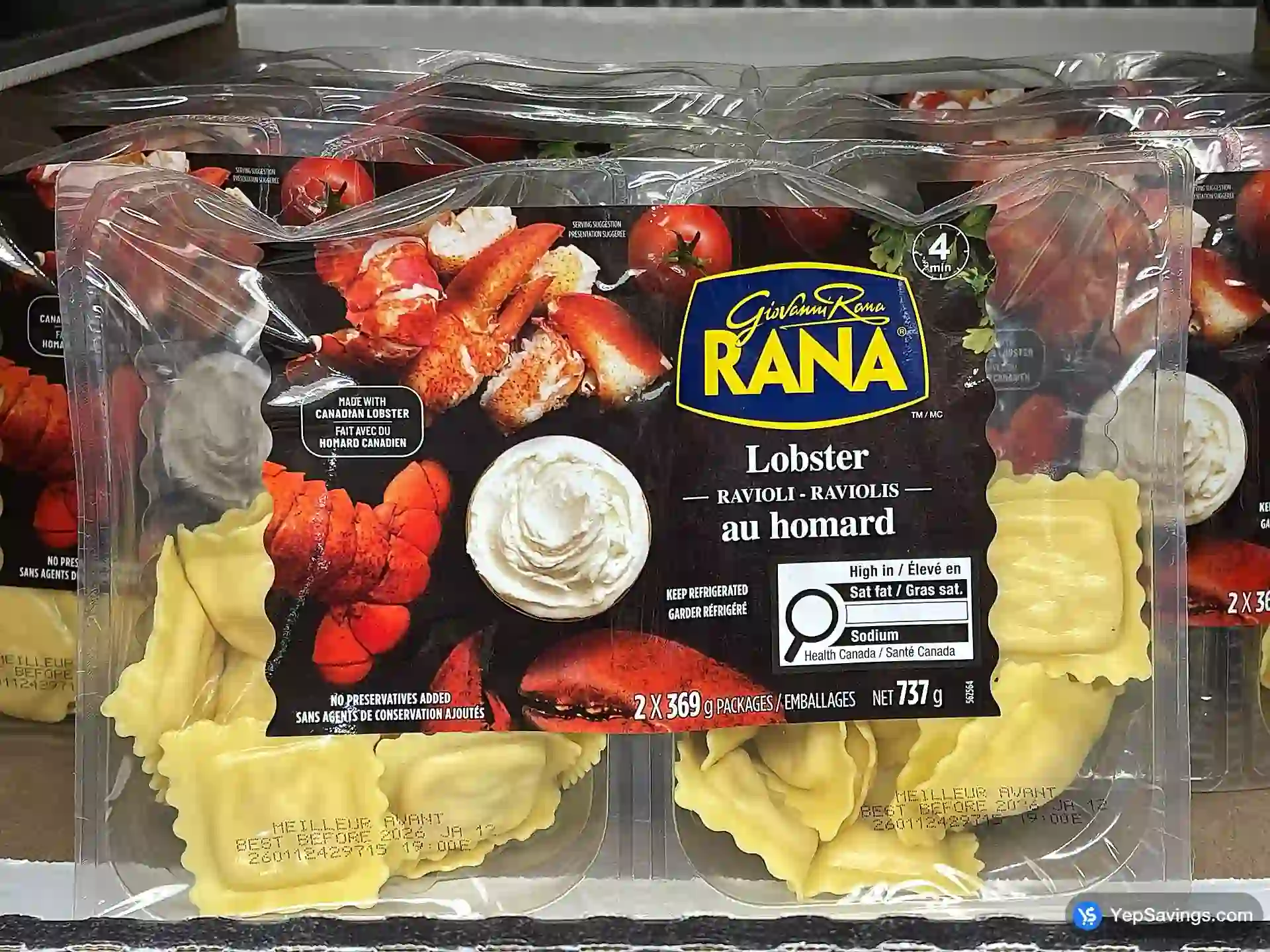 Costco RANA LOBSTER RAVIOLI 2 x 369 g - Canada (ITM 1553498)