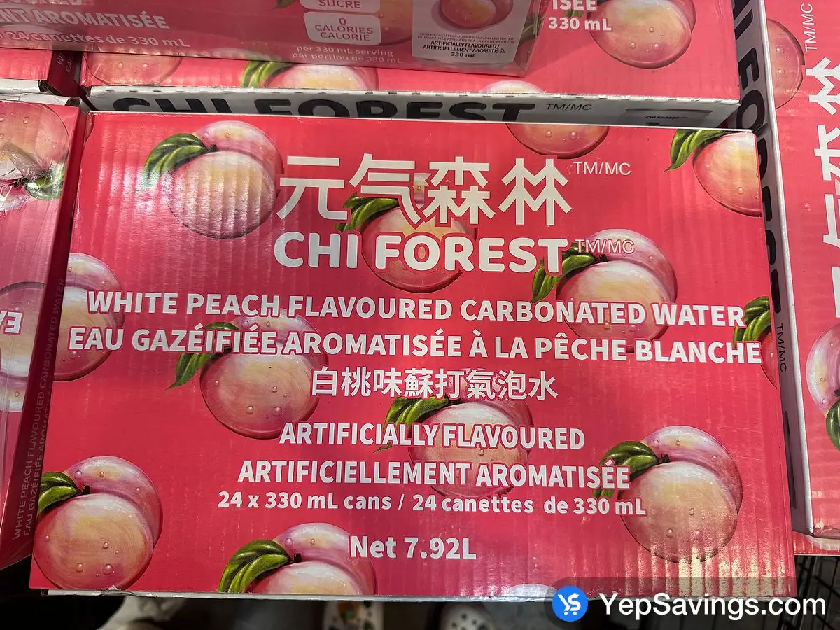 CHI FOREST SPARKLING WHITE PEACH 24 x 330 ml ITM 1766477 at Costco