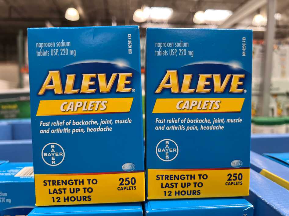 BAYER ALEVE 220 MG 250 CAPLETS ITM 214143 at Costco