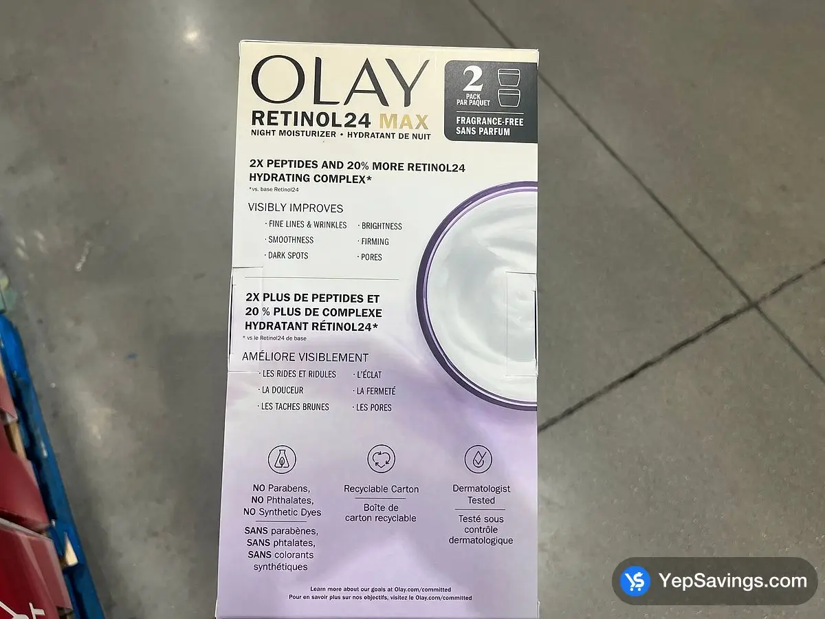 Costco OLAY RETINOL24 MAX NIGHT 2 x 50 mL - Canada (ITM 1883568)