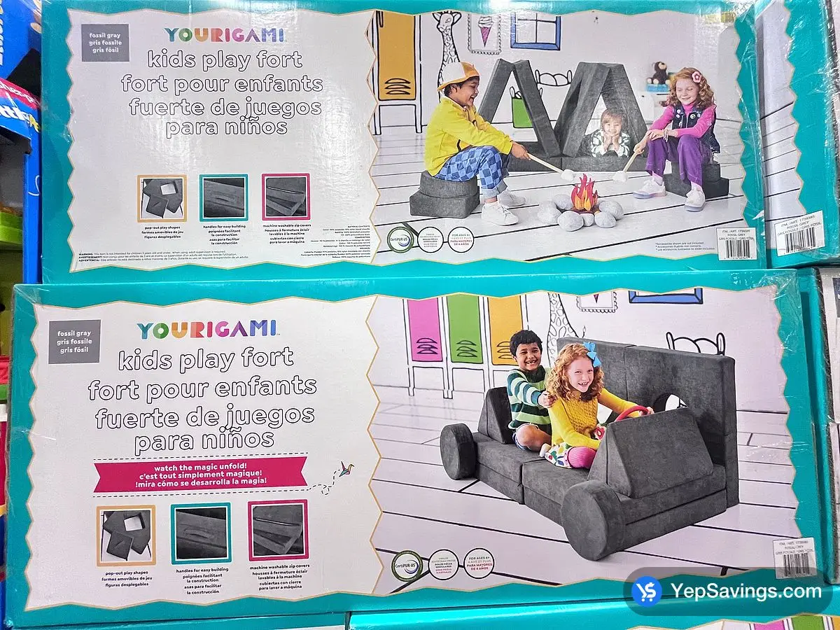 Costco YOURIGAMI KIDS PLAY FORT 12 PIECES - Canada (ITM 1739385)
