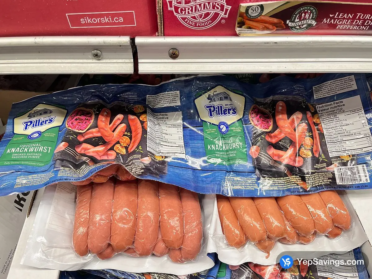Costco PILLER'S KNACKWURST 2 x 750g - Canada (ITM 2158583)