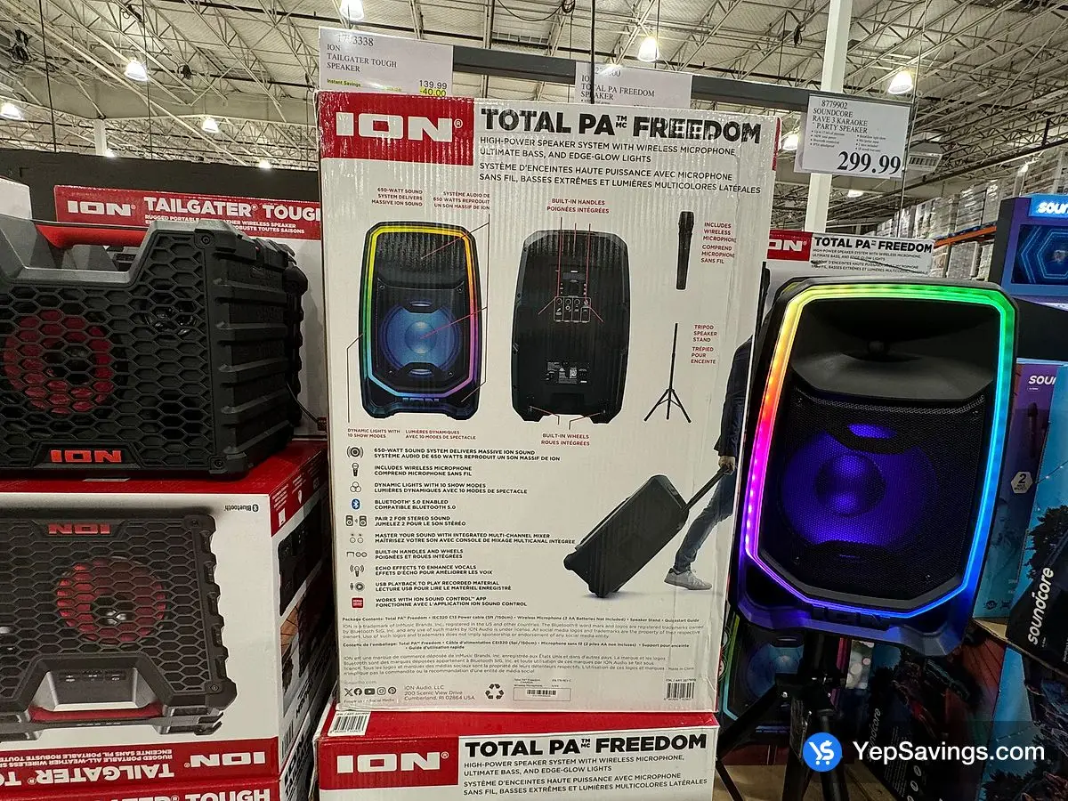 ION TAILGATER TOUGH SPEAKER ITM 1793338 at Costco