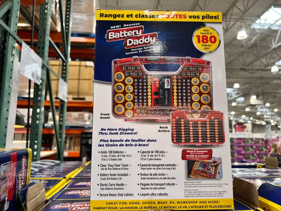 BATTERY DADDY BATTERY STORAGE CASE UPTO 180 BATTERIES at Costco Elgin Mills  Richmond Hill
