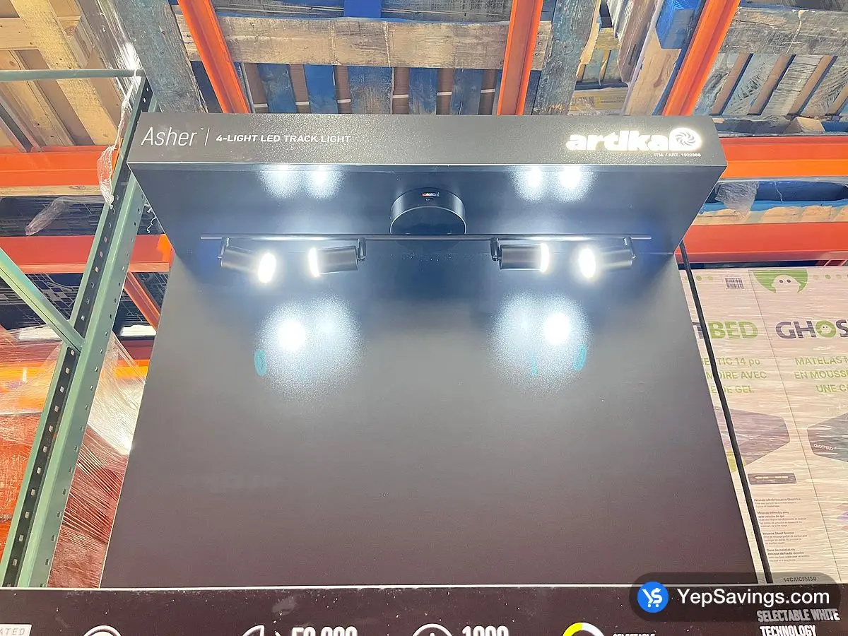 Costco ARTIKA ASHER LED TRACK LIGHT MATTE BLACK - Canada (ITM 1922366)