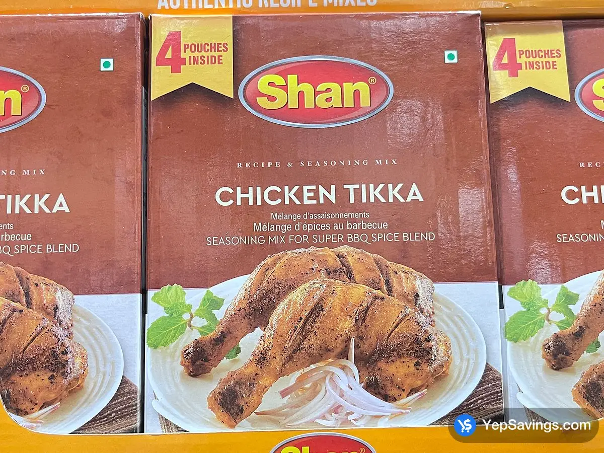 Costco SHAN CHICKEN TIKKA MASALA 4 x 50 g - Canada (ITM 1772730)