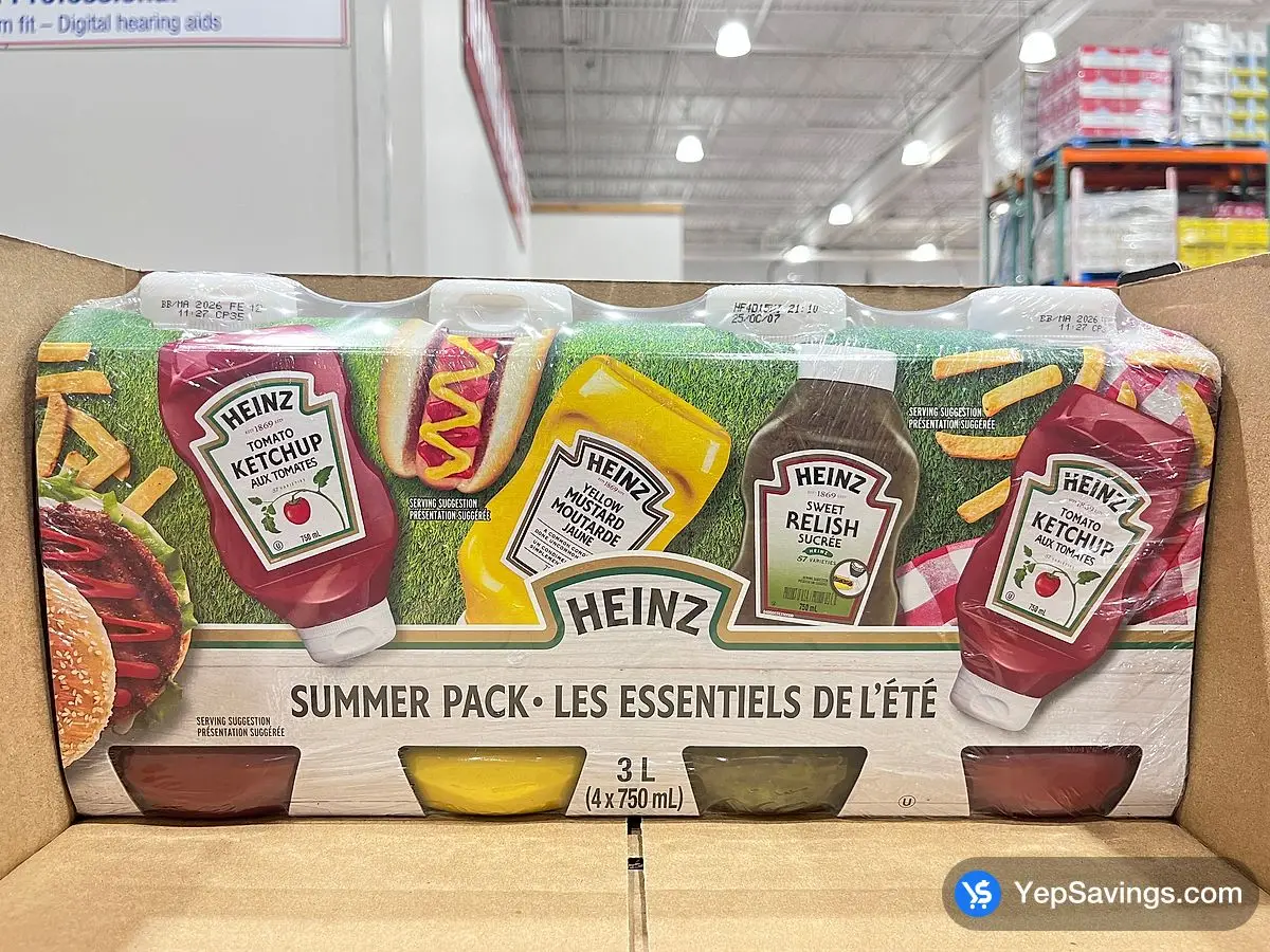 HEINZ SUMMER PACK 4X750 mL ITM 339431 at Costco