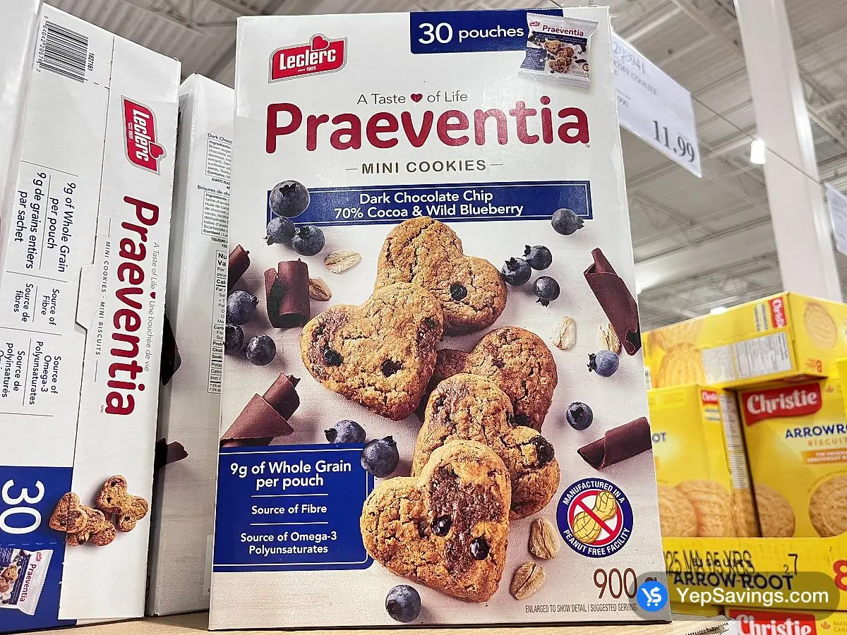 Costco LECLERC PRAEVENTIA COOKIES 210 g - Canada (ITM 1827161)