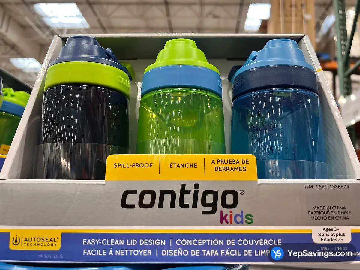 CONTIGO KIDS WATER BOTTLE PACK OF 3 ITM 1338504 at Costco