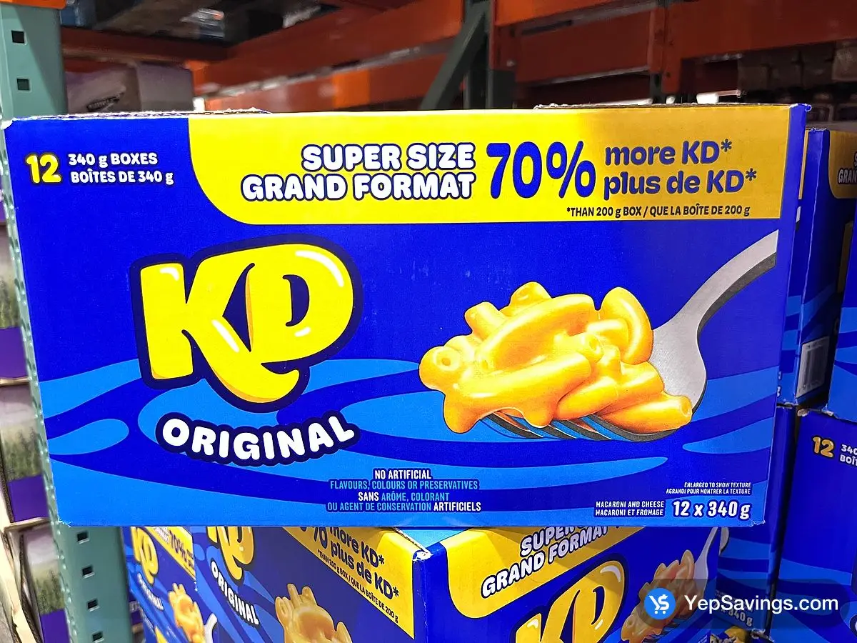 Costco KRAFT DINNER MACARONI AND CHEESE 12 x 340 g - Canada (ITM 1379777)