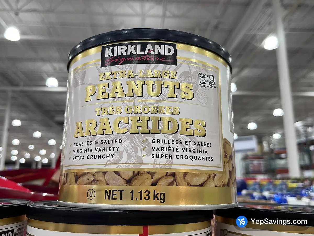 Costco KIRKLAND SIGNATURE EXTRA LARGE PEANUTS 1.13 kg - Canada (ITM 234994)