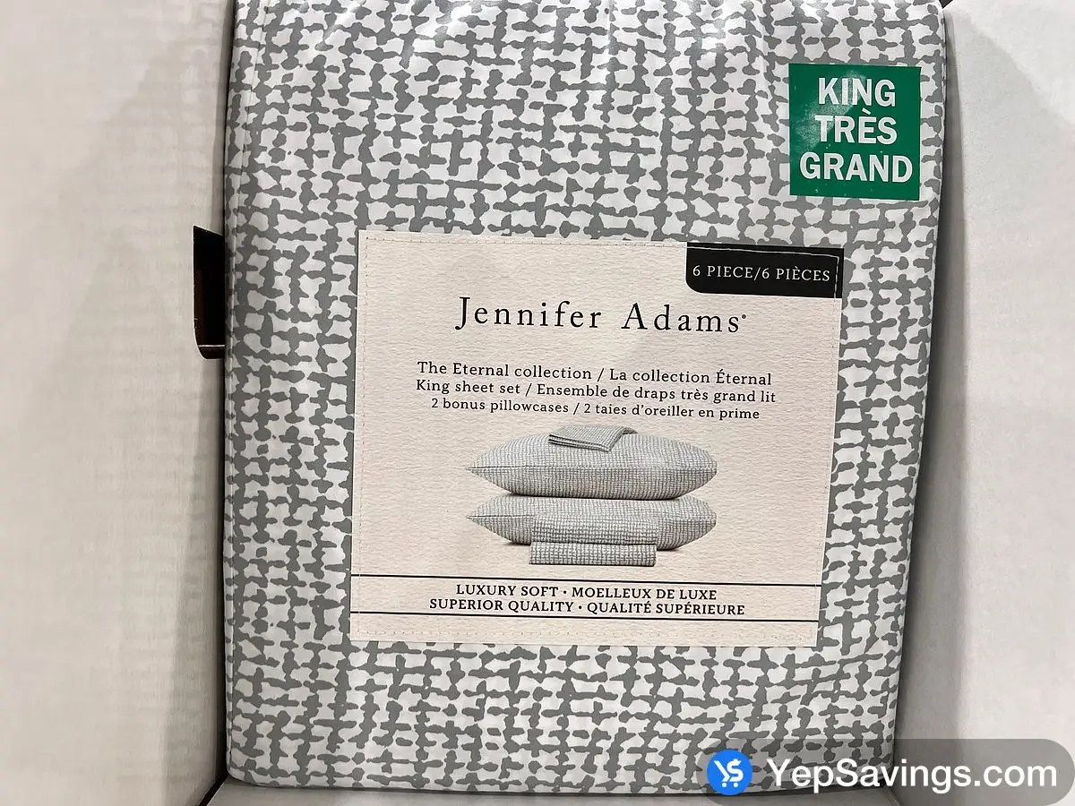 JENNIFER ADAMS MICROFIBER SHEET SET KING - 6PC ITM 1632123 at Costco