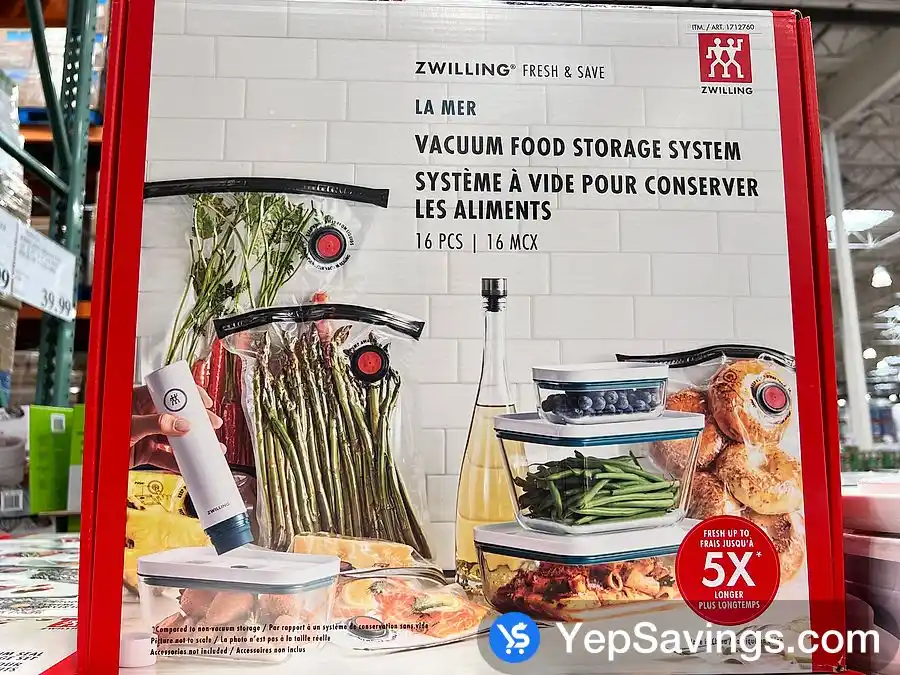 ZWILLING FRESH & SAVE VACUUM FOOD STORAGE 16 PIECES ITM 1712760 at Costco