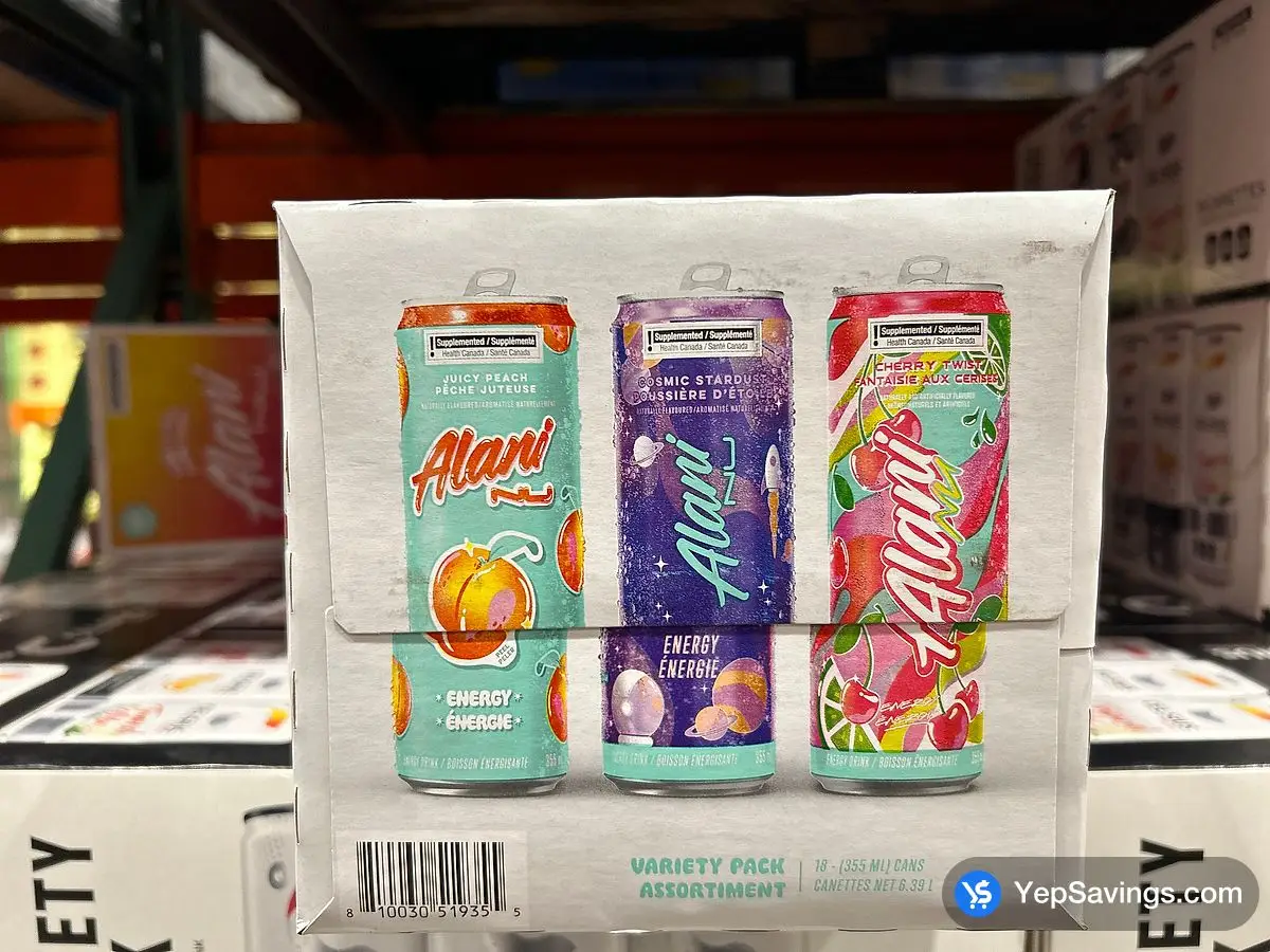 Costco ALANI NU ENERGY DRINK 18 x 355 mL - Canada (ITM 8888332)
