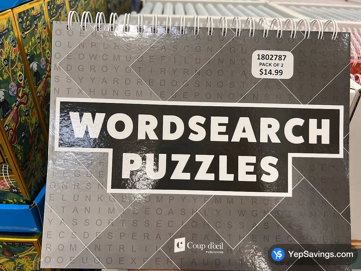Costco ADULT PUZZLE BOOKS WORD SEARCH / SUDOKU / CROSSWORDS - Canada (ITM 1802787)