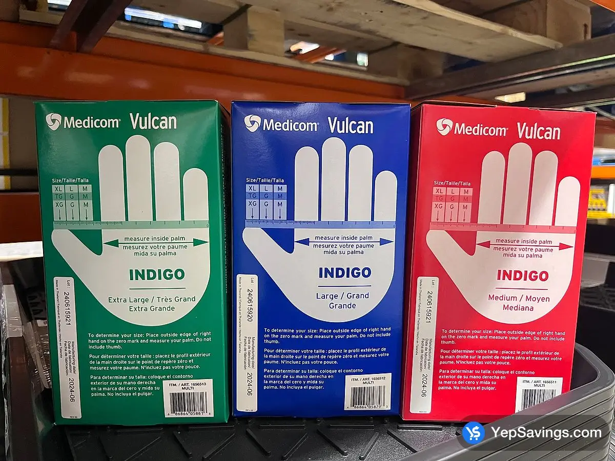 Costco VULCAN NITRILE GLOVES PACK OF 150 M - XL - Canada (ITM 1656511)