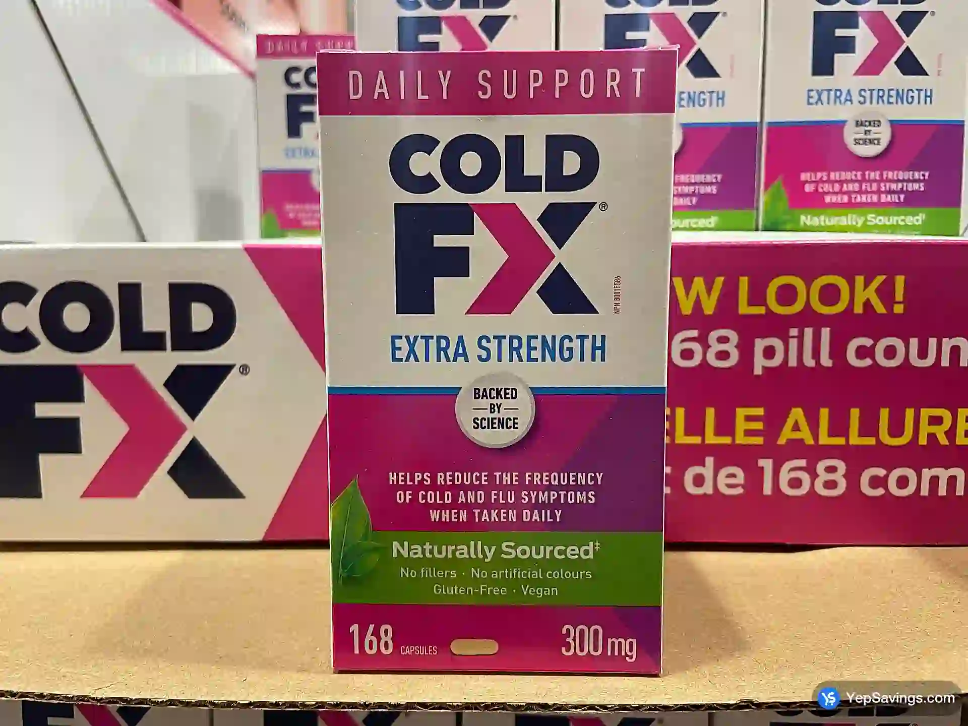 Costco COLD-FX EXTRA STRENGTH DAILY DEFENSE 150 + 18 CAPSULES - Canada (ITM 8727880)