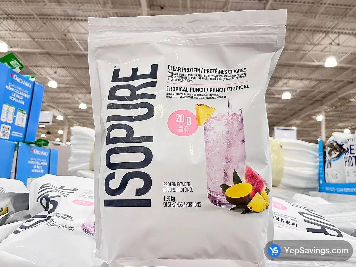 Costco ISOPURE CLEAR PROTEIN TROPICAL PUNCH 1.25 kg - Canada (ITM 1906811)