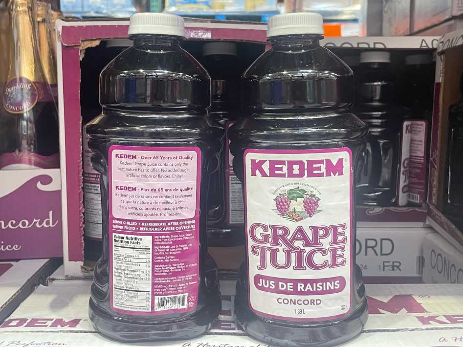 Costco KEDEM GRAPE JUICE 1.89 L - Canada (ITM 129657)