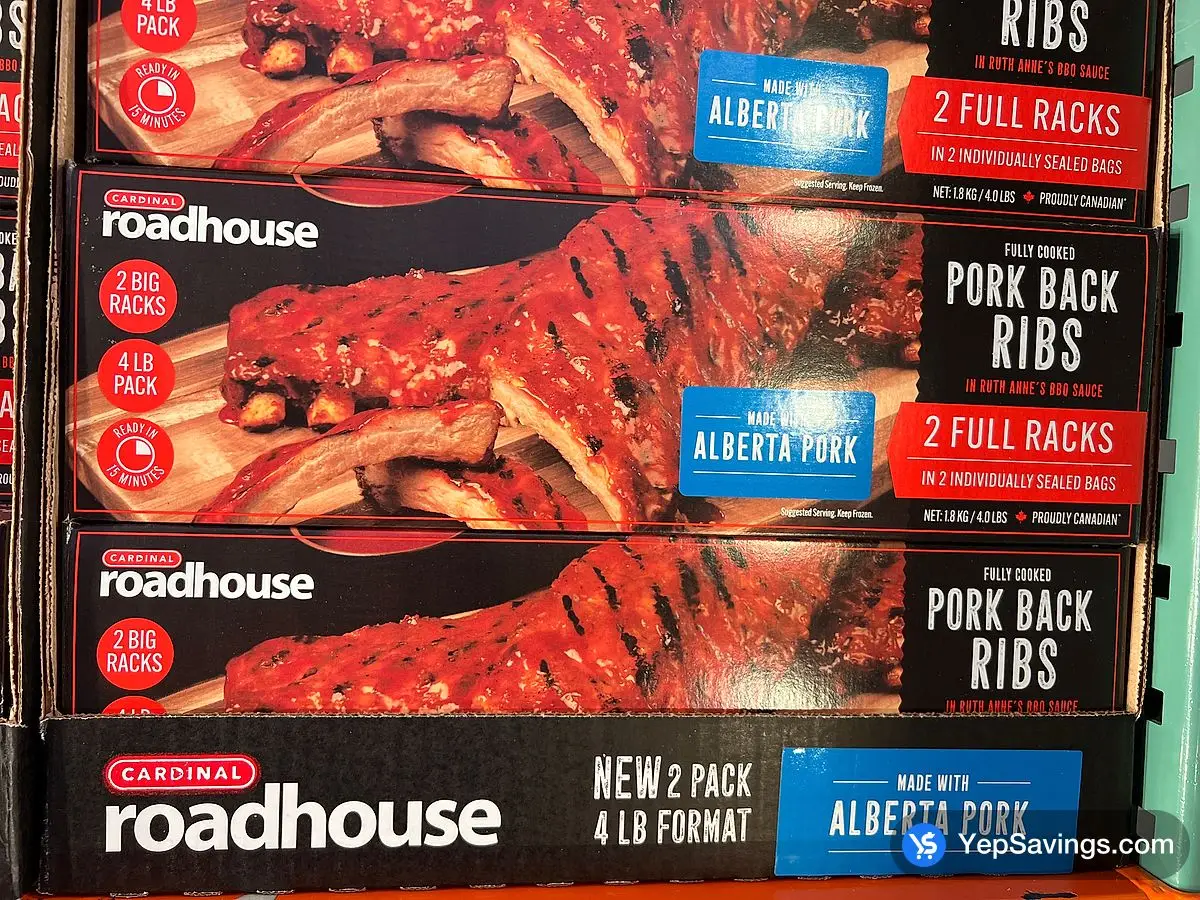 ROADHOUSE PORK BACK RIBS 1.8 kg ITM 2107962 at Costco