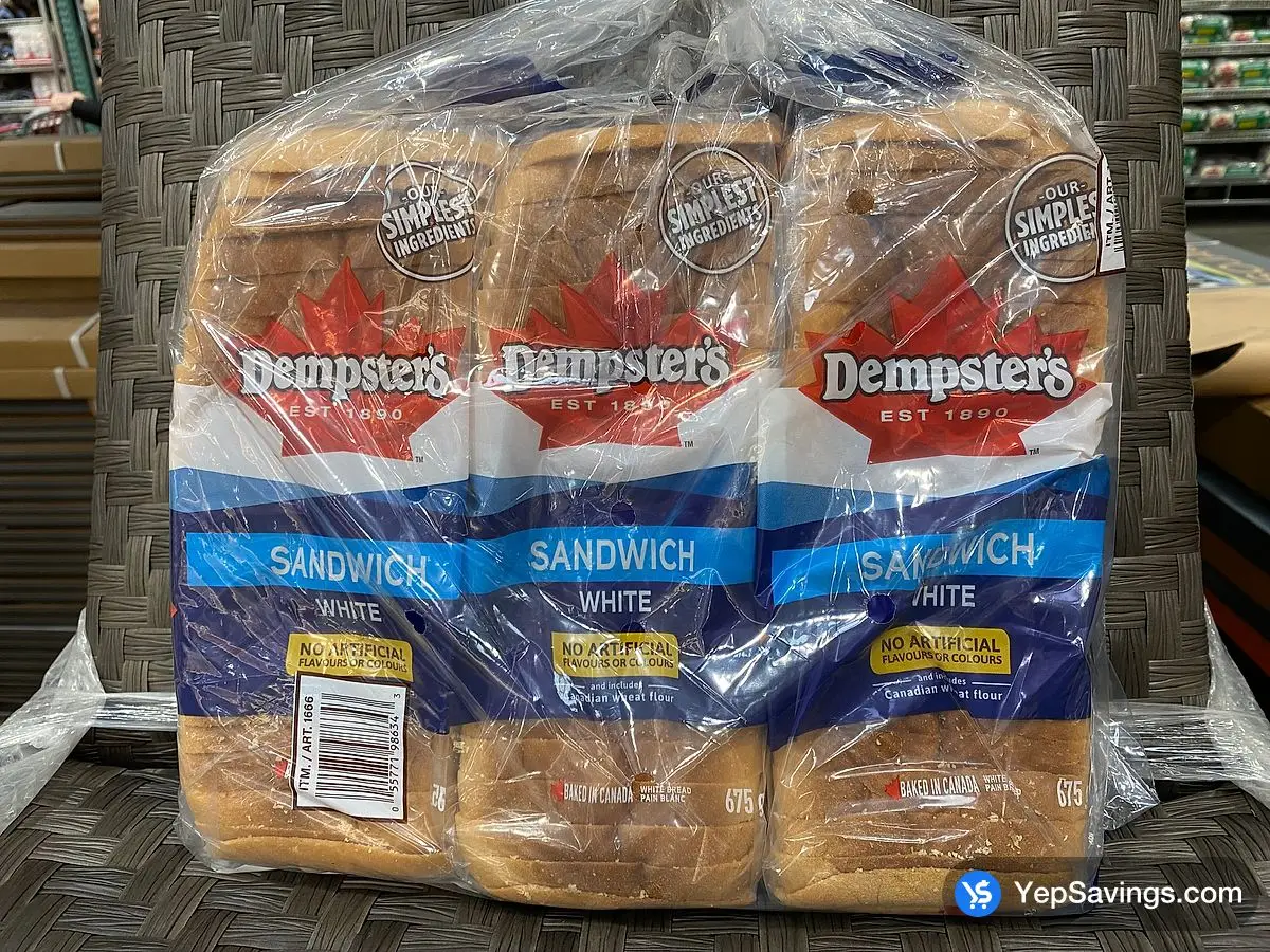 Costco VILLAGGIO ARTESANO WHITE BREAD 3 x 540 g - Canada (ITM 1588771)