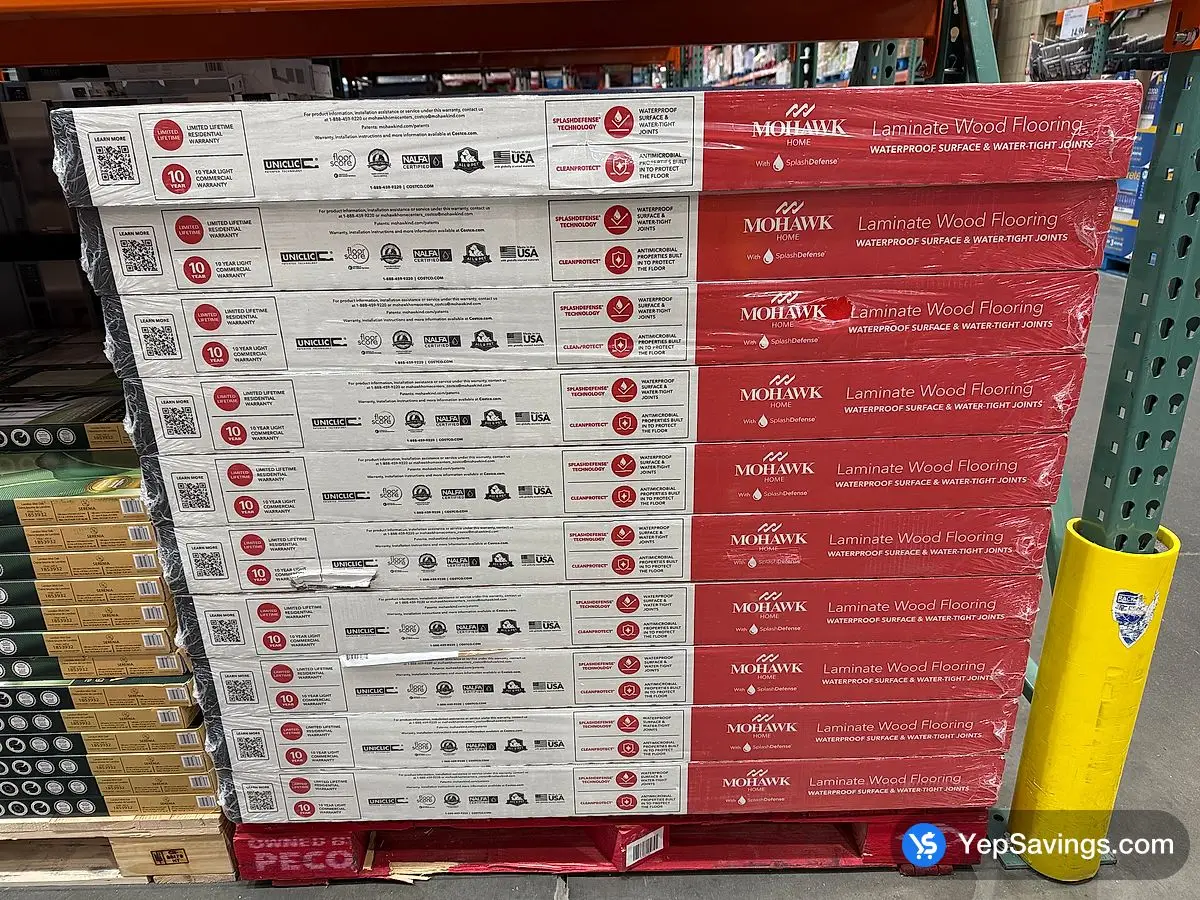 Costco MOHAWK LAMINATE FLOORING RIDGEWAY HICKORY - Canada (ITM 1684225)