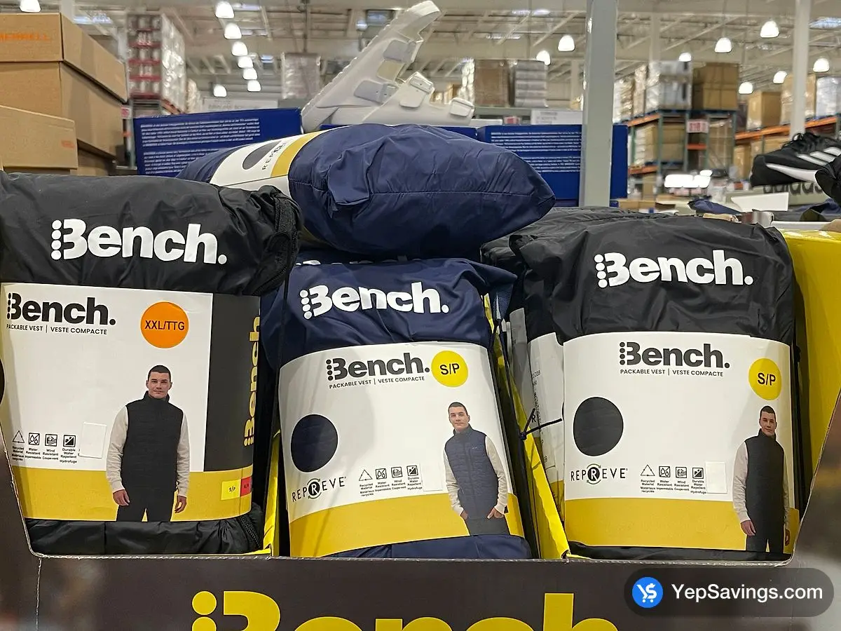 Costco BENCH PACKABLE VEST MENS SIZES S - XXL - Canada (ITM 1839490)
