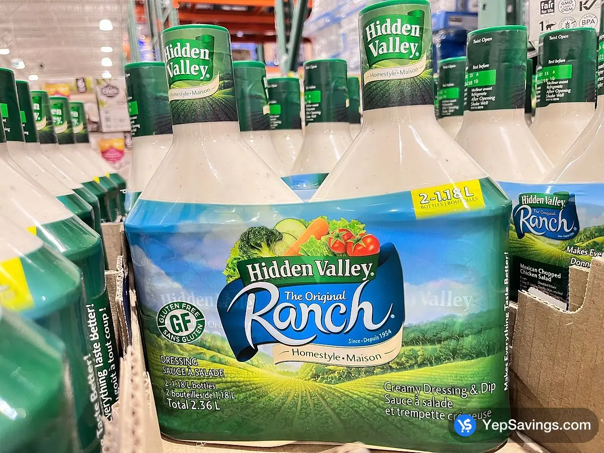HIDDEN VALLEY RANCH DRESSING 2 x 1.18 L ITM 225501 at Costco