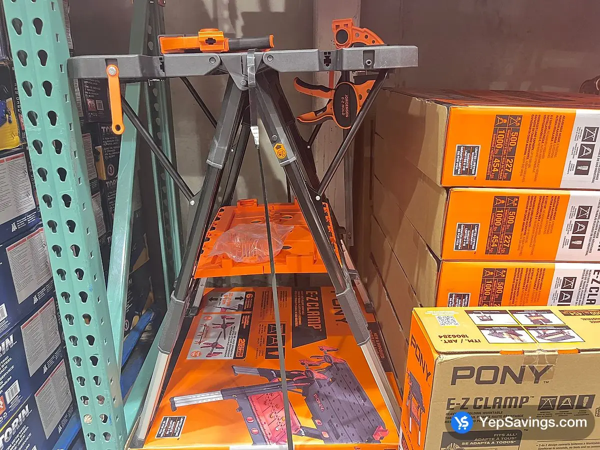 Costco PONY FOLDING WORKTABLE TWO CLAMPS INCLUDED - Canada (ITM 1806284)