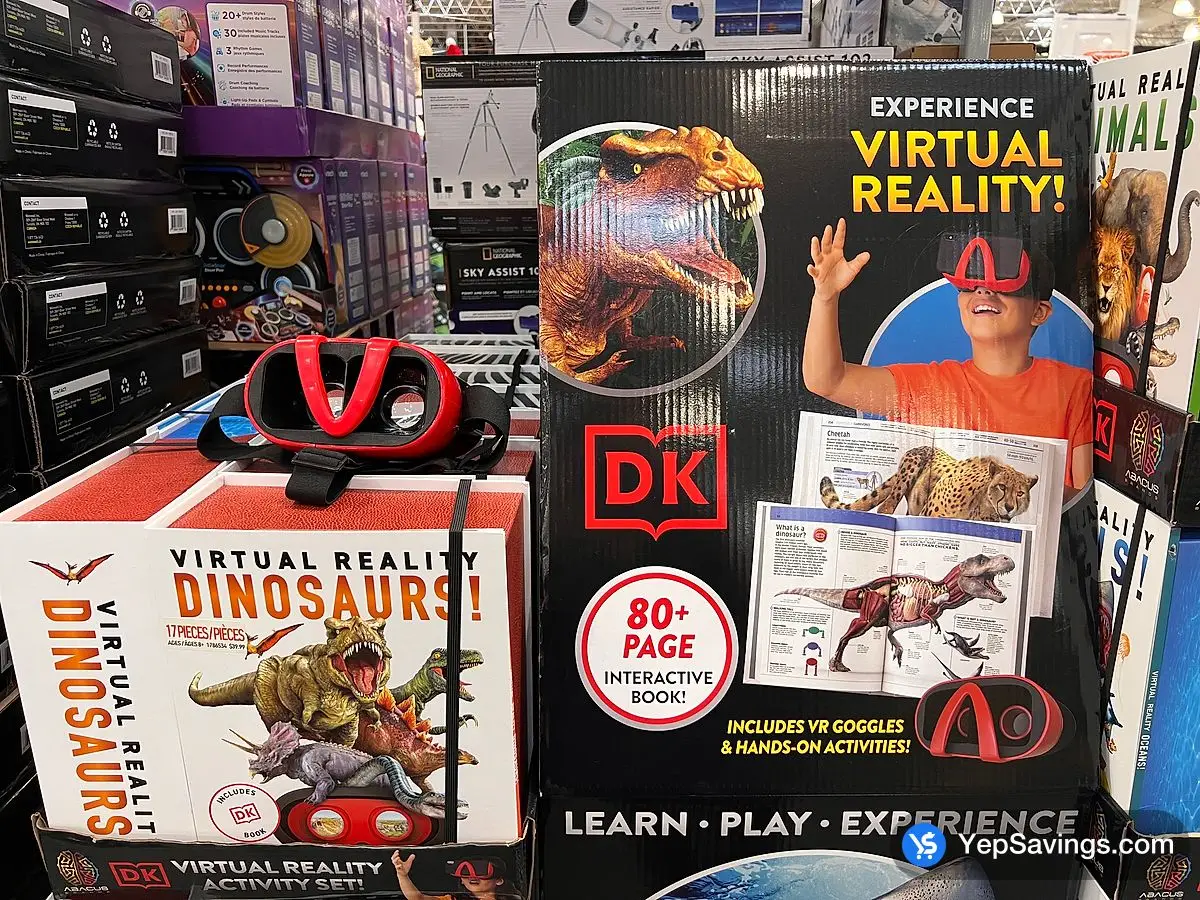 VIRTUAL REALITY DINOSAURS! 80 PAGE INTERACTIVE BOOK ITM 1786534 at Costco