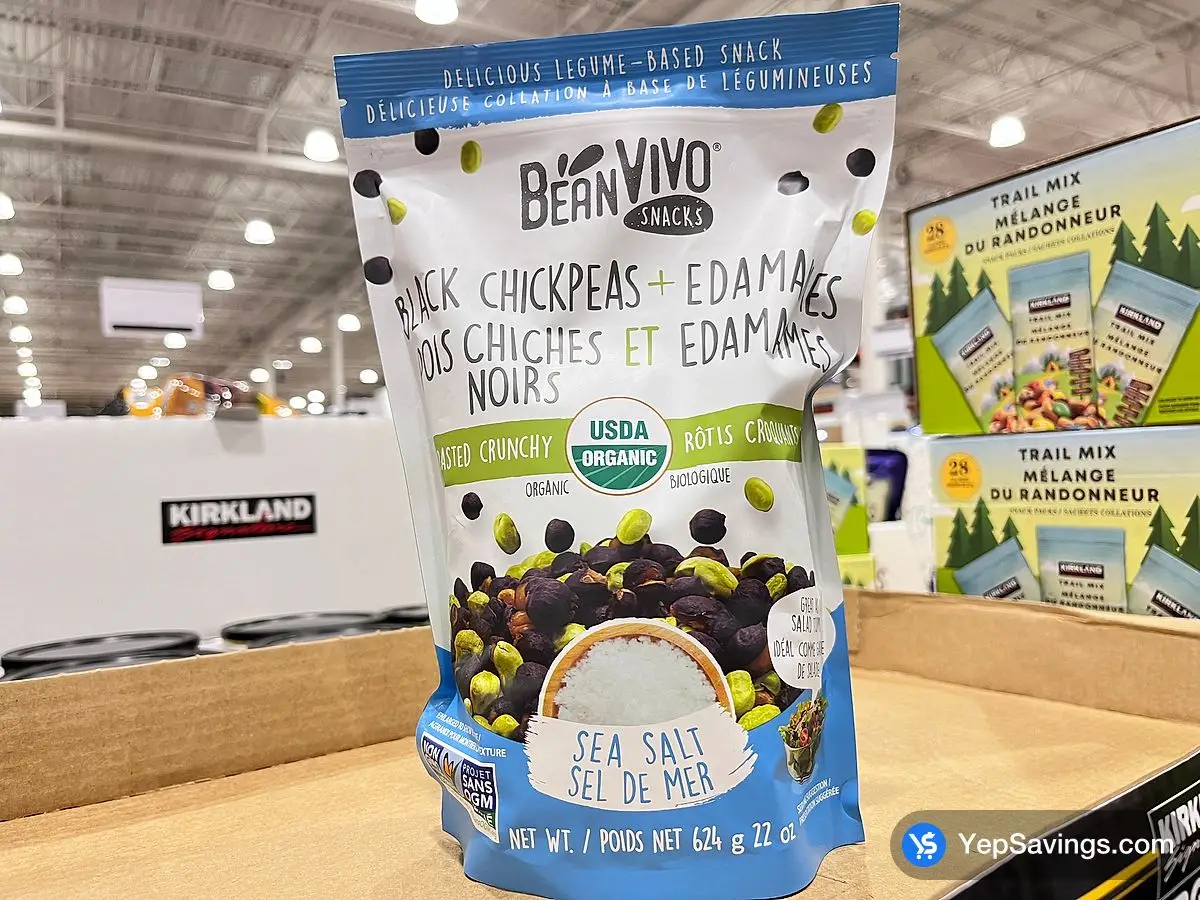 Costco BEAN VIVO CHICKPEAS & EDAMAMES 624 g - Canada (ITM 1865089)