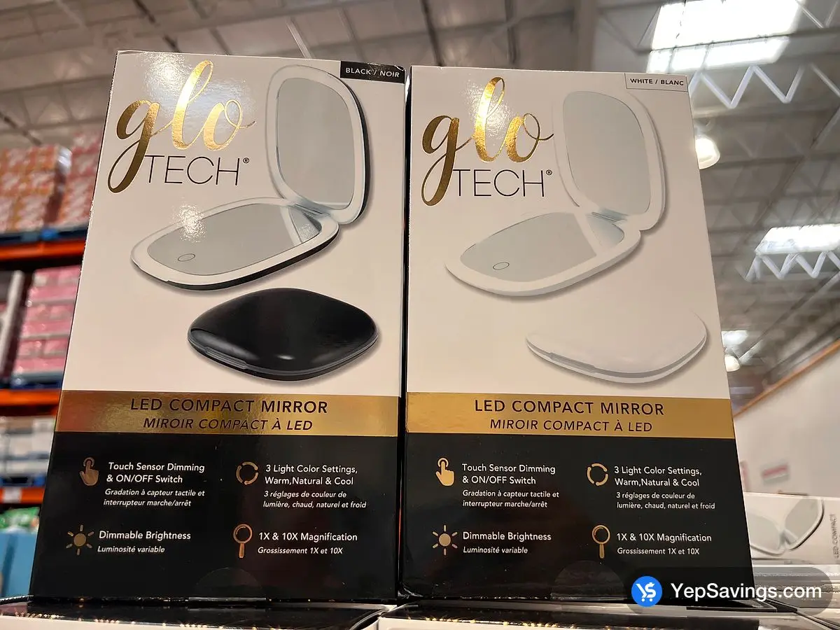 Costco GLO TECH LED COMPACT MIRROR - Canada (ITM 1737237)