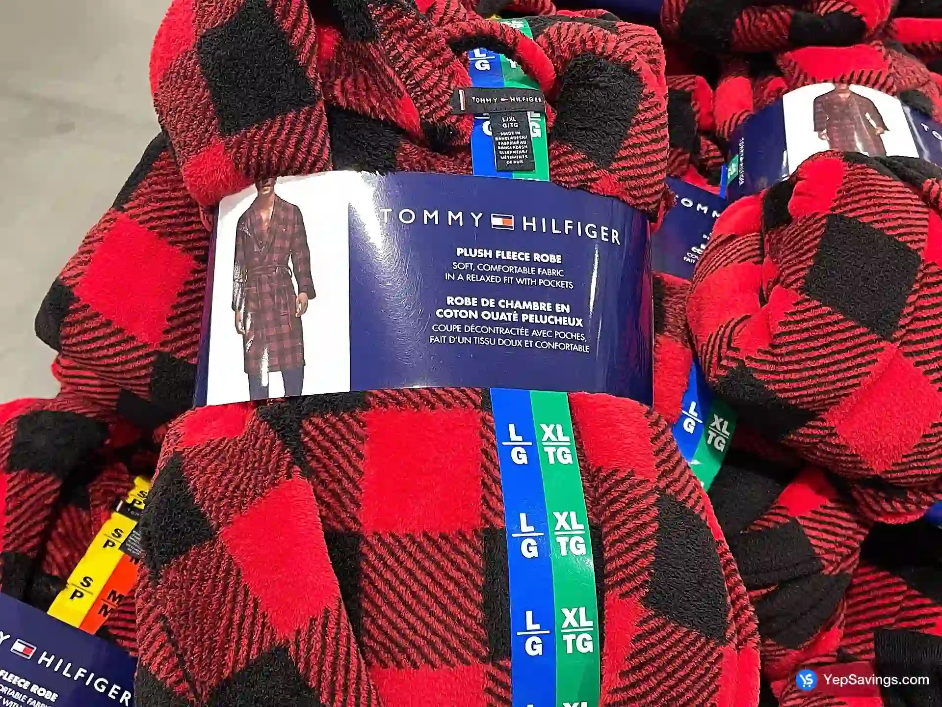COSTCO TOMMY HILFIGER ROBE + MENS SIZES S / M / L / XL (ITM 1908204 ...