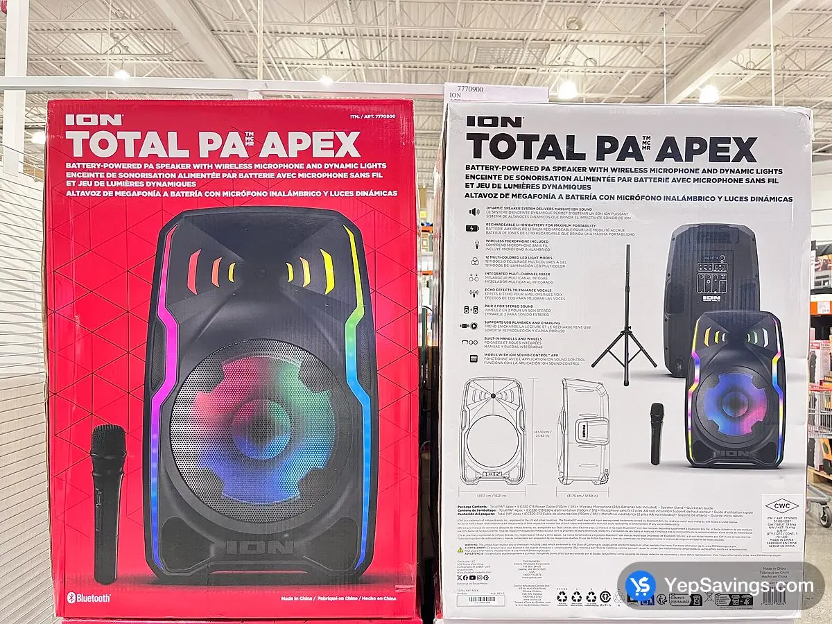 Costco ION APEX PA BLUETOOTH SPEAKER - Canada (ITM 7770900)