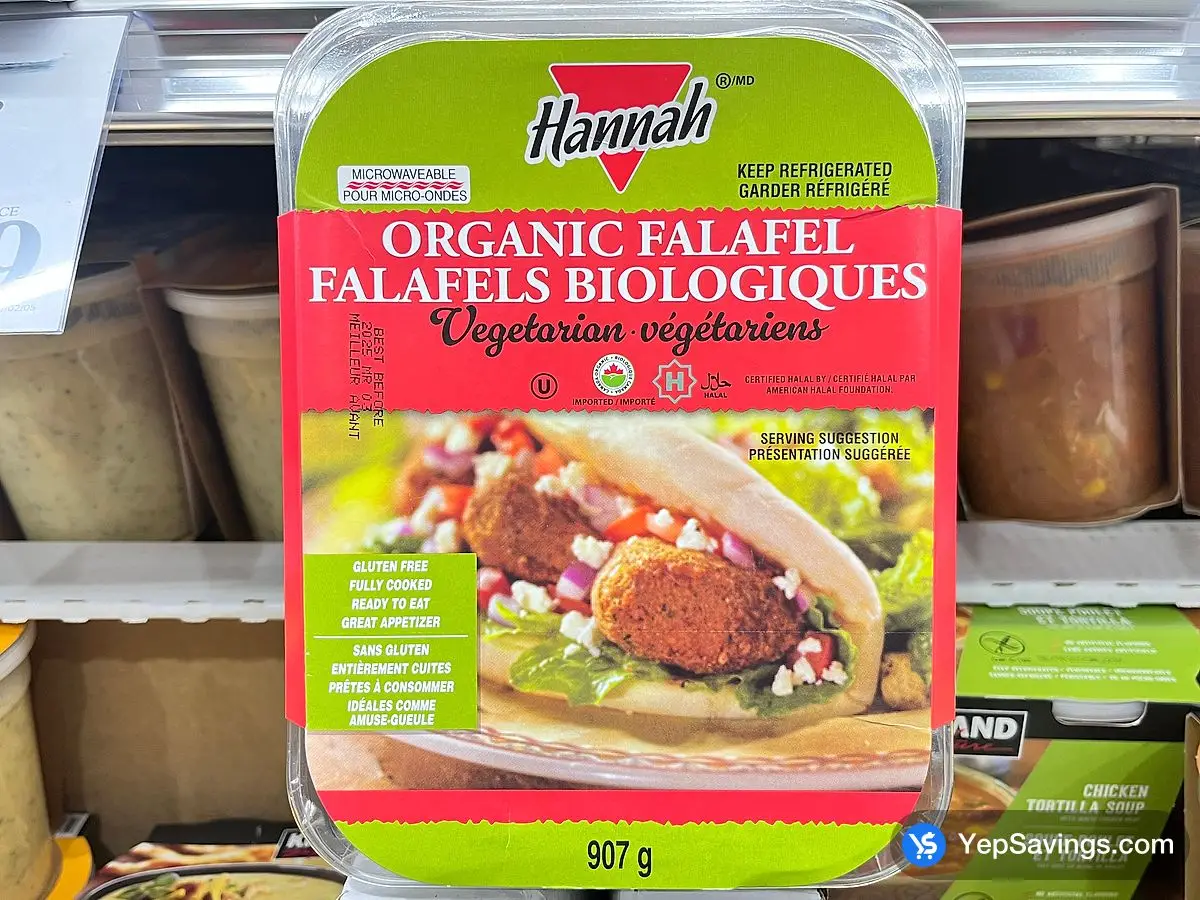 Costco HANNAH ORGANIC FALAFEL 907 g - Canada (ITM 1886408)