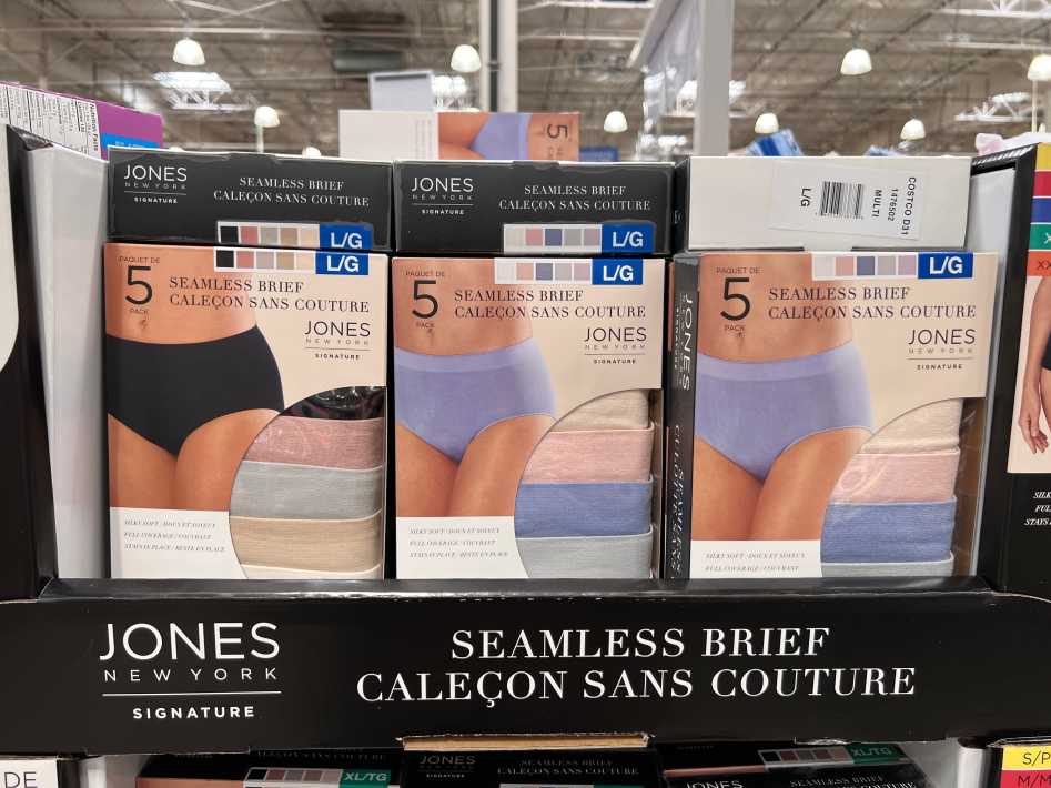 New JONES NEW YORK 5 Pack Seamless Full Brief Panties Size Large