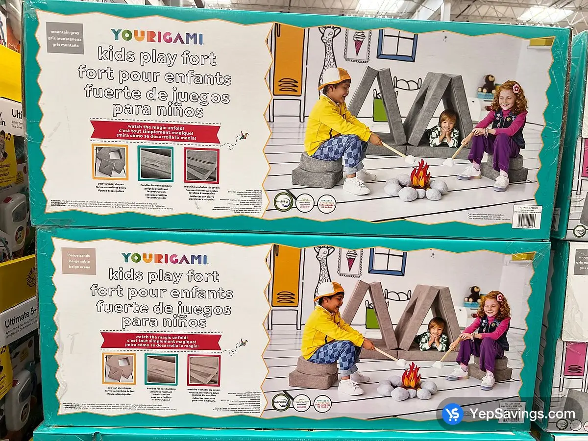 Costco YOURIGAMI KIDS PLAY FORT 12 PIECES - Canada (ITM 1739385)