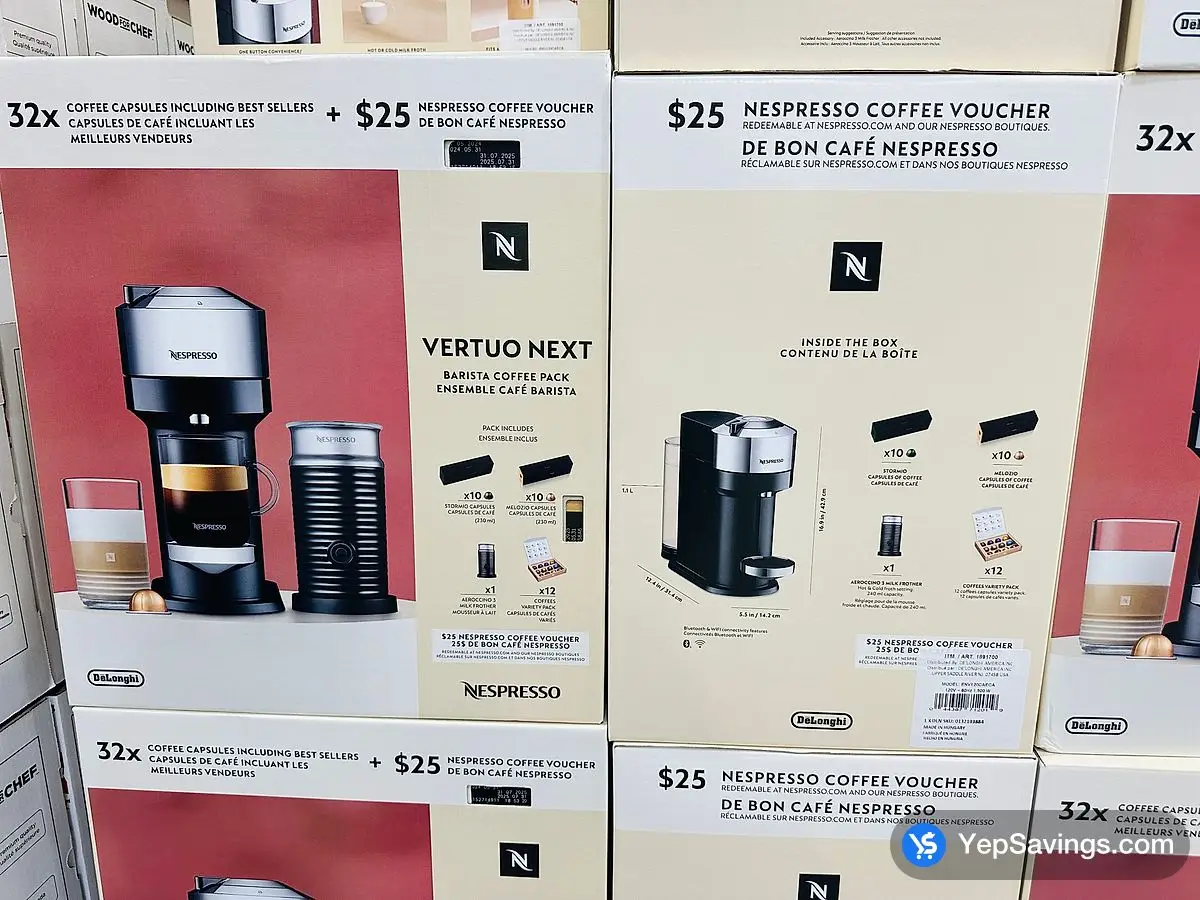 Costco DELONGHI NESPRESSO VERTUO ESPRESSO MAKER - Canada (ITM 1891700)