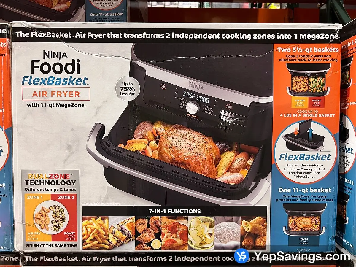 NINJA MEGA ZONE AIR FRYER 11 QT . 10 41 L at Costco 3180 Laird