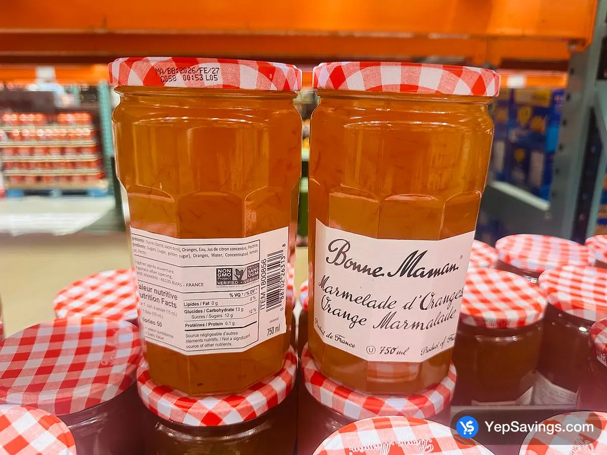 Costco BONNE MAMAN ORANGE MARMALADE 750 mL - Canada (ITM 1800856)