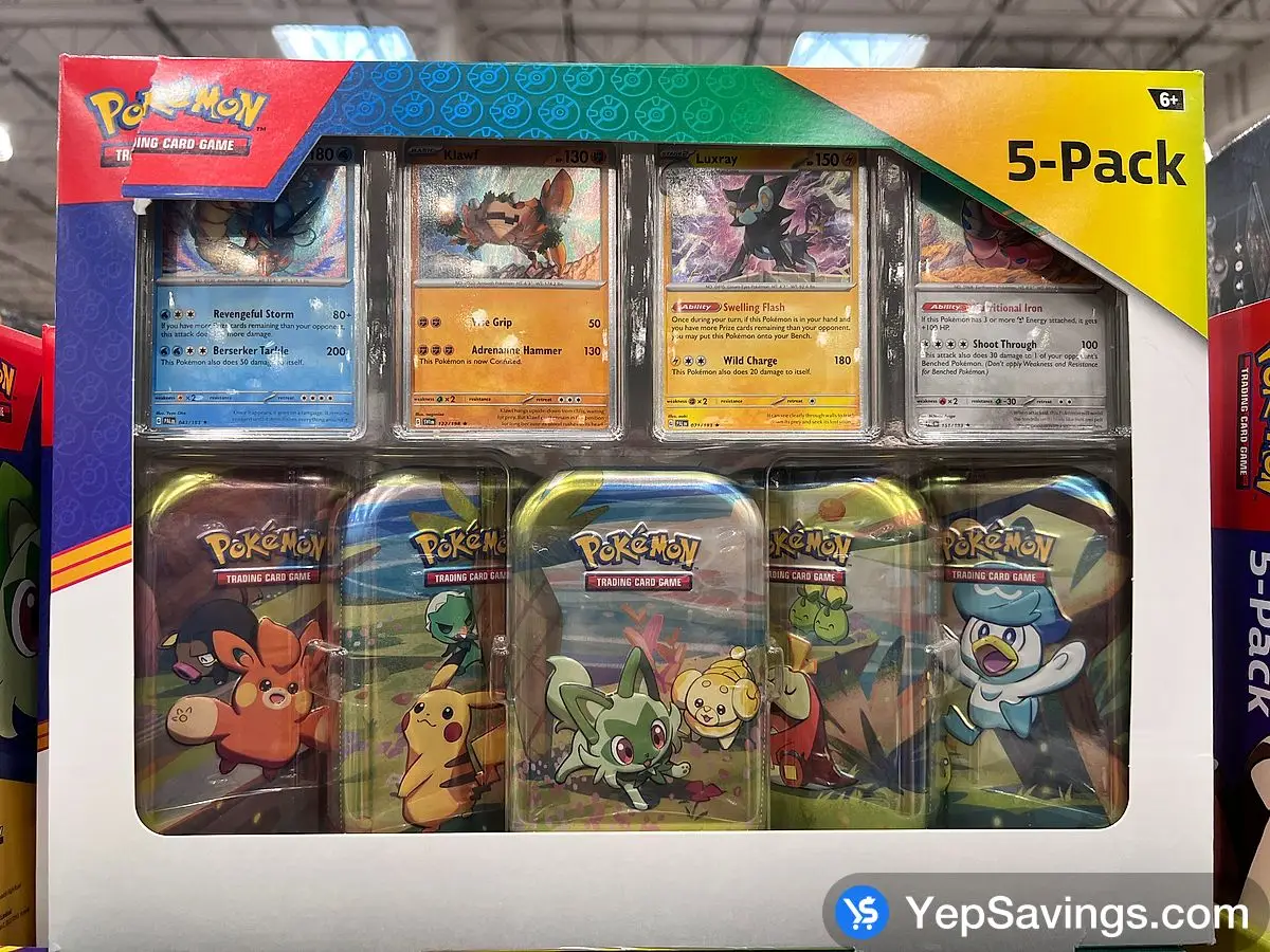 Costco POKEMON 5 MINI - TINS PLUS 4 PROMO CARDS - Canada (ITM 1046035)
