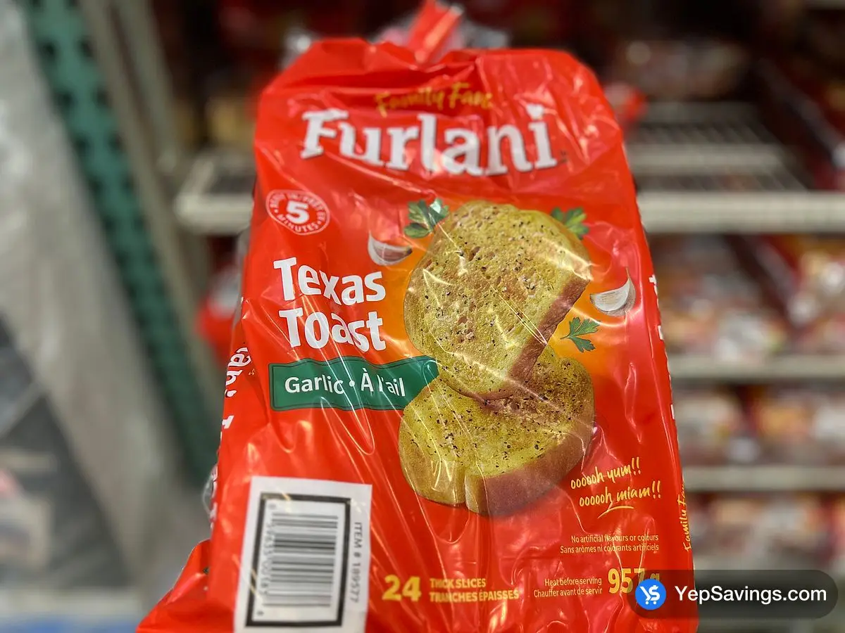 Costco FURLANI'S TEXAS GARLIC TOAST 957 g D2 - Canada (ITM 189577)