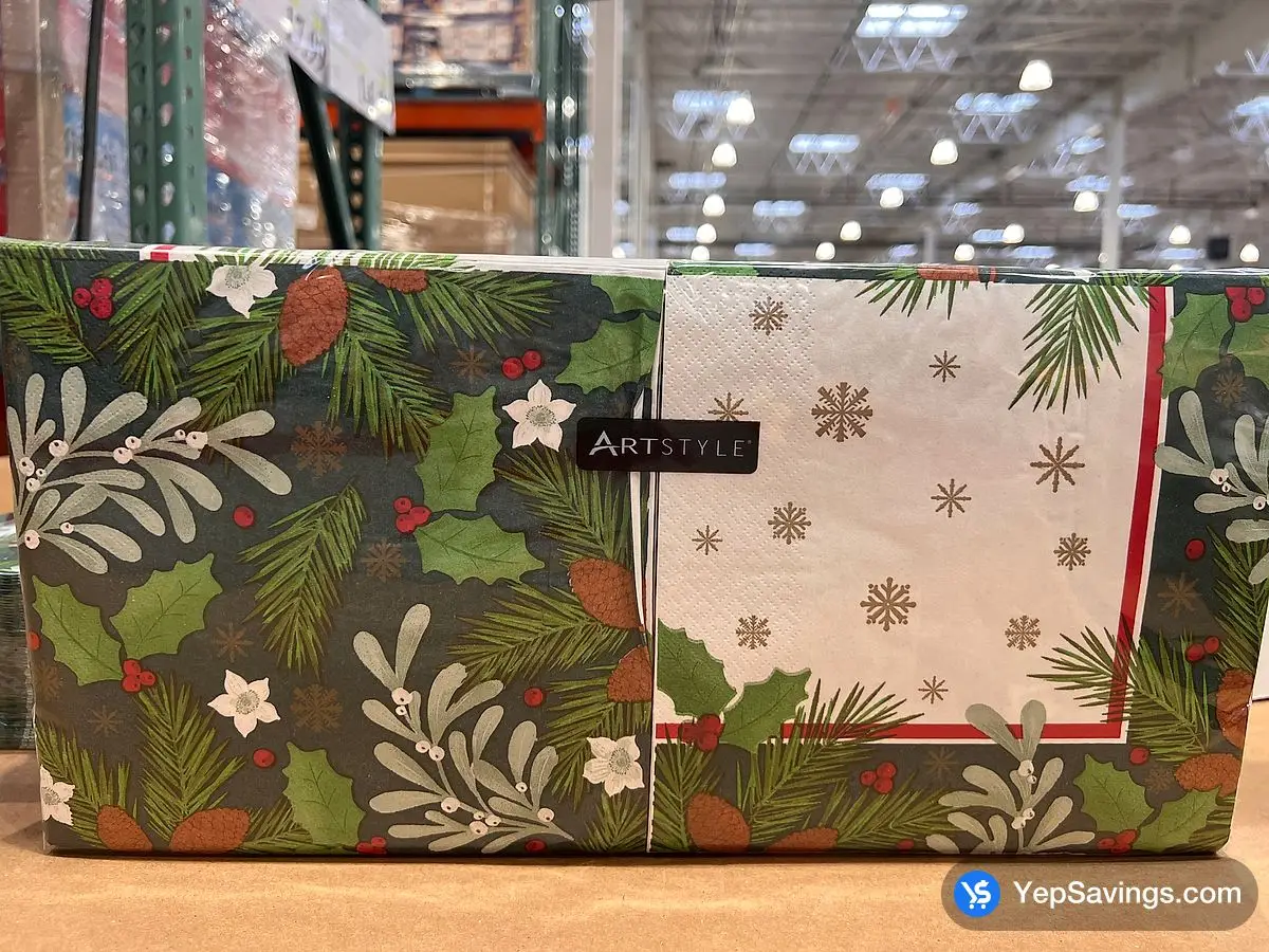 Costco ARTSTYLE 3PLY HOLIDAY NAPKINS 130 PACK 15.67x15.63 " - Canada (ITM 41464)