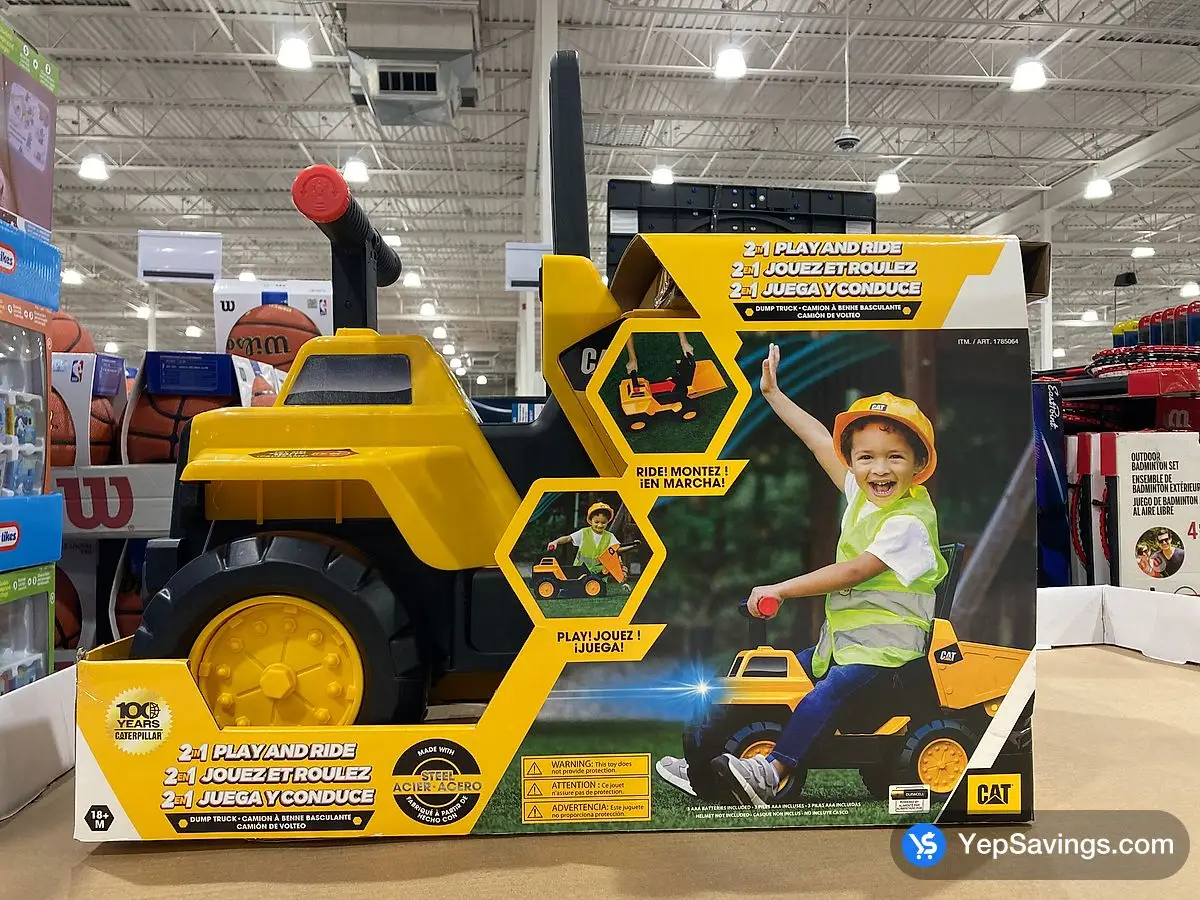 Costco CAT CONSTRUCTION TOY PLAY AND RIDE DUMP TRUCK - Canada (ITM 1785064)
